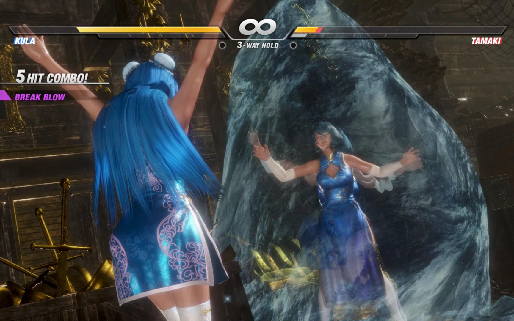doa6死或生6环姐这件旗袍的叉再开高点啦