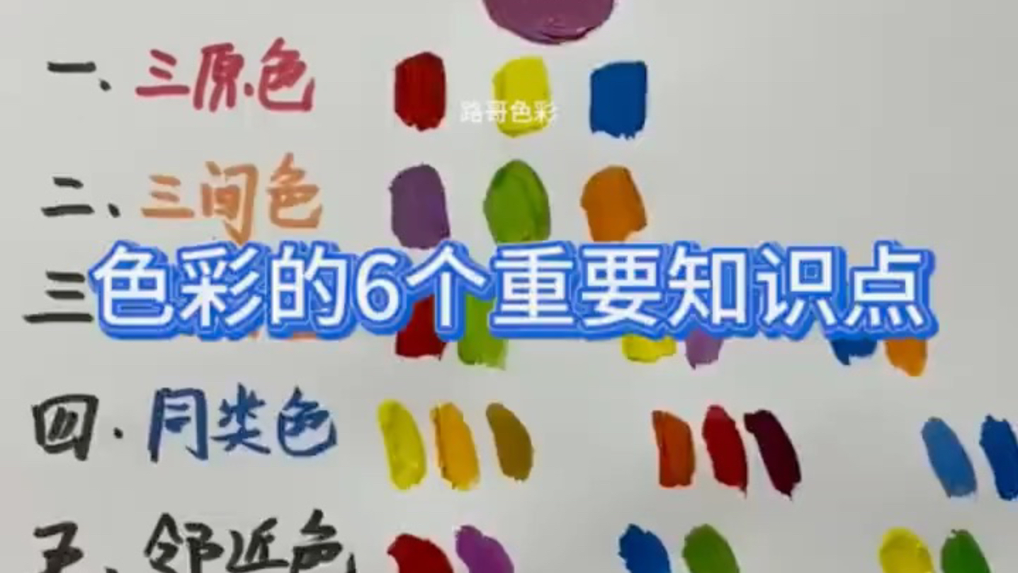 色彩的6个重要知识点