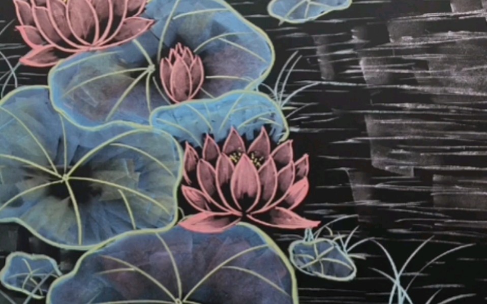 粉笔画,这幅临摹绚丽粉笔画董老师的,没有两个手机照着画,可能有很大