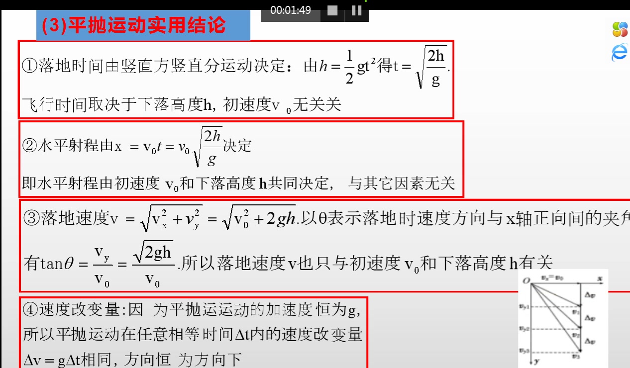 第二课时:平抛运动规律的应用专题(石门高级中学夏云)哔哩哔哩bilibili