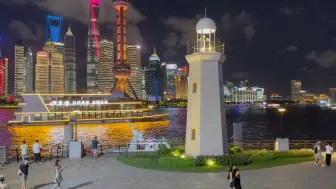 Download Video: 上海北外滩滨江视角迷人夜景