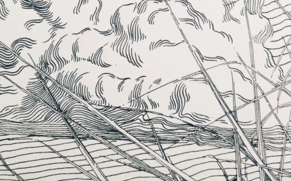 窗外斜风细雨,笔下青草流云