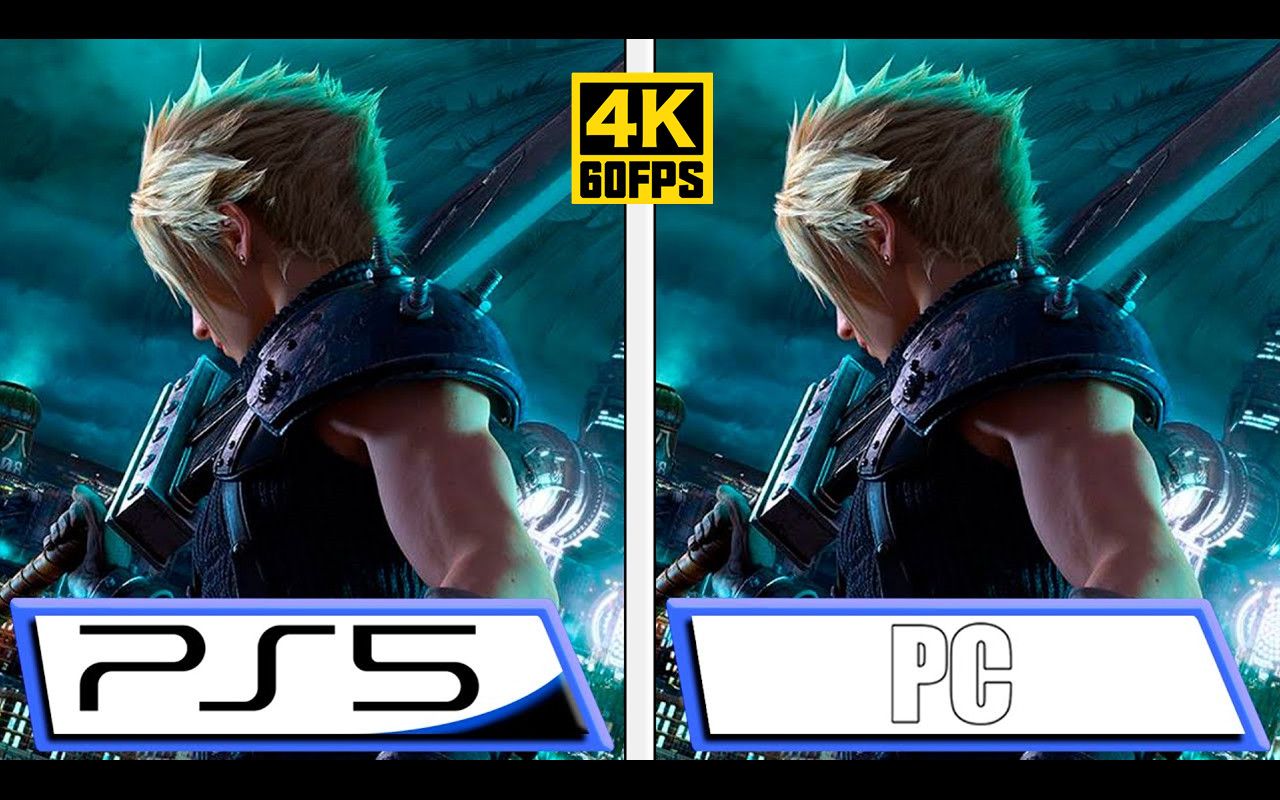 [图]【4K60帧】最终幻想7：重制过渡版 | PC vs PS5 | 画质详细对比 | Epic平台现已发售，国区售价446元