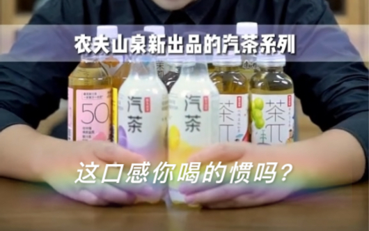 农夫山泉新出汽茶系列口感测评,你喝的惯吗?哔哩哔哩bilibili