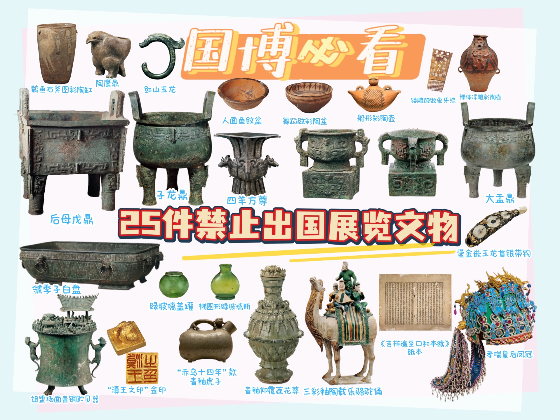 中国国家博物馆|25件禁止出国展览文物