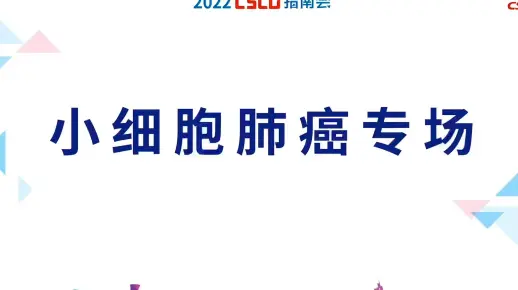2022 CSCO指南会 小细胞肺癌专场