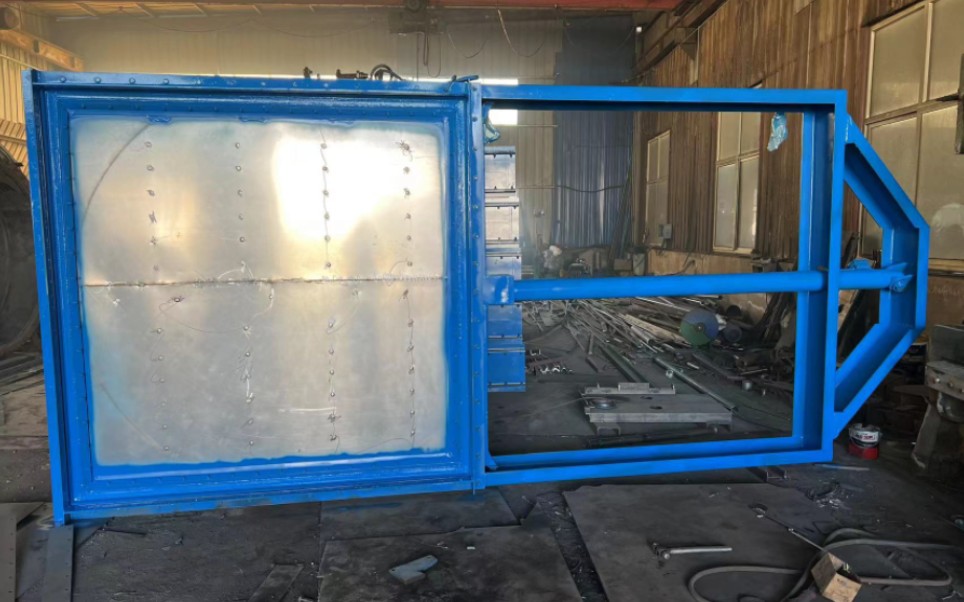 电动液压插板阀插板门,由液压缸,油站,框架筏板等组成