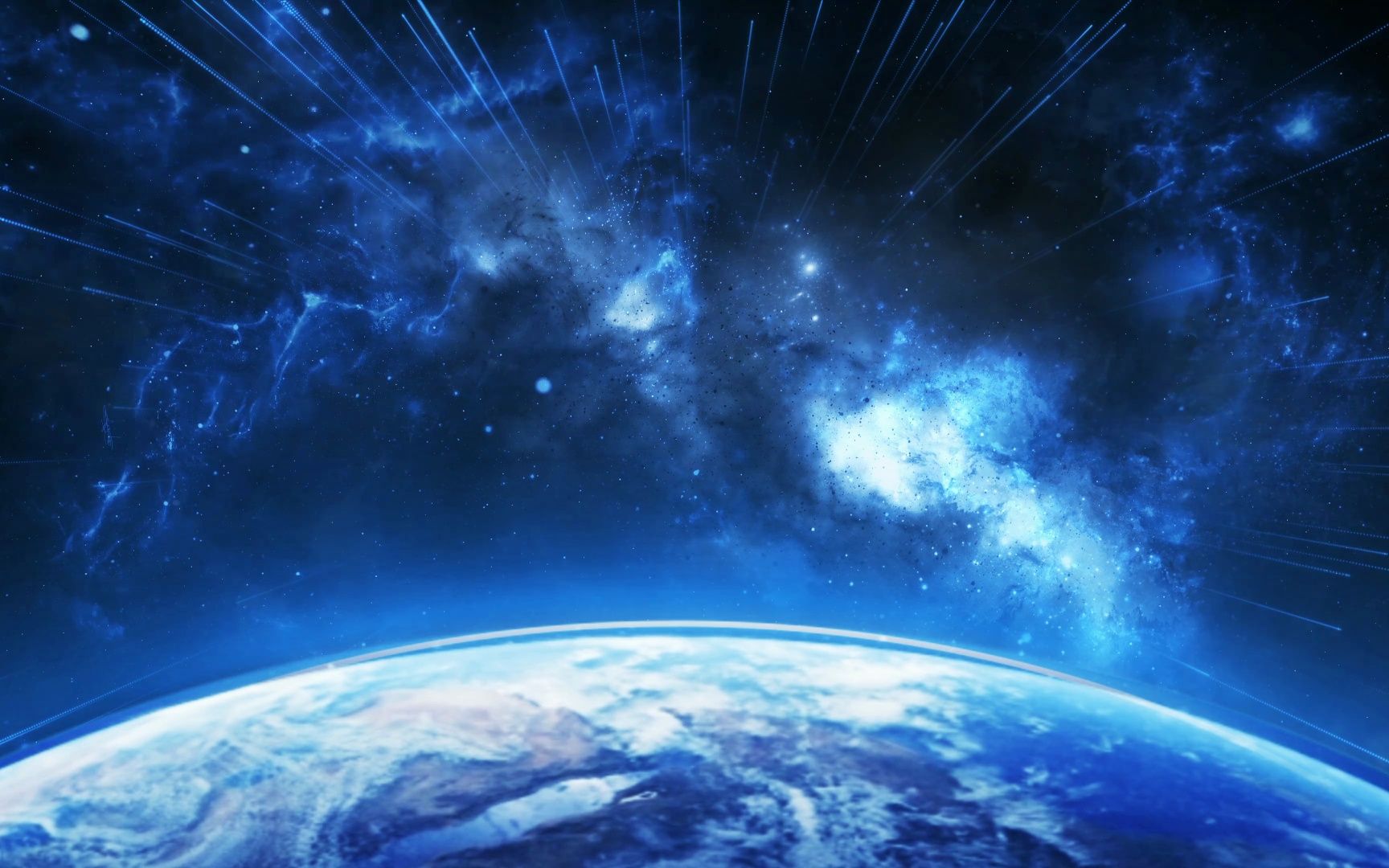 企业展厅 地产展厅 三维动画影片 led超大屏幕 实 4k唯美太空星空