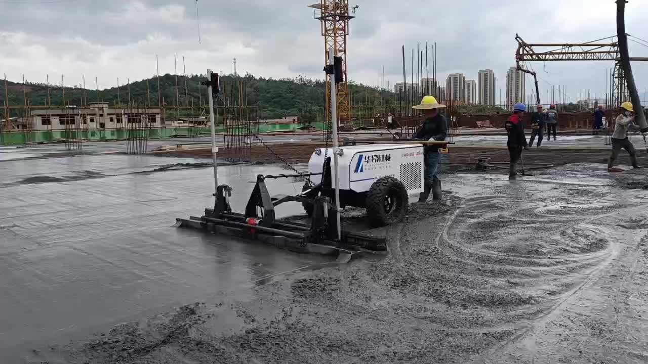 二轮激光整平机做水泥地面效果也很好,小地坪工程欢迎选购