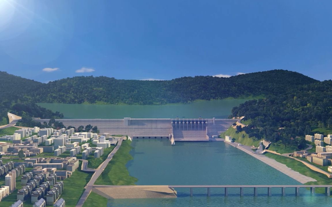 3dmax制作三维演示丰满水电站动画_哔哩哔哩_bilibili