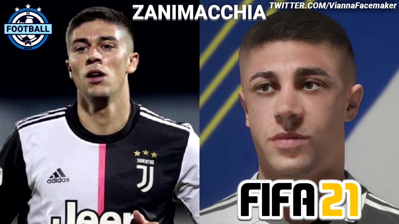 fifa21 (皮埃蒙特)尤文图斯新脸型