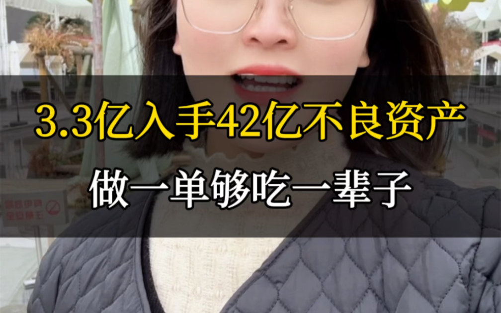 3.3亿入手42亿不良资产,做一单够吃一辈子? #法拍房哔哩哔哩bilibili