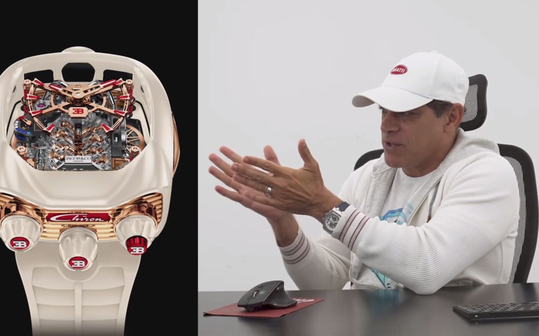 与jacobco合作打造定制布加迪手表曼尼霍什宾