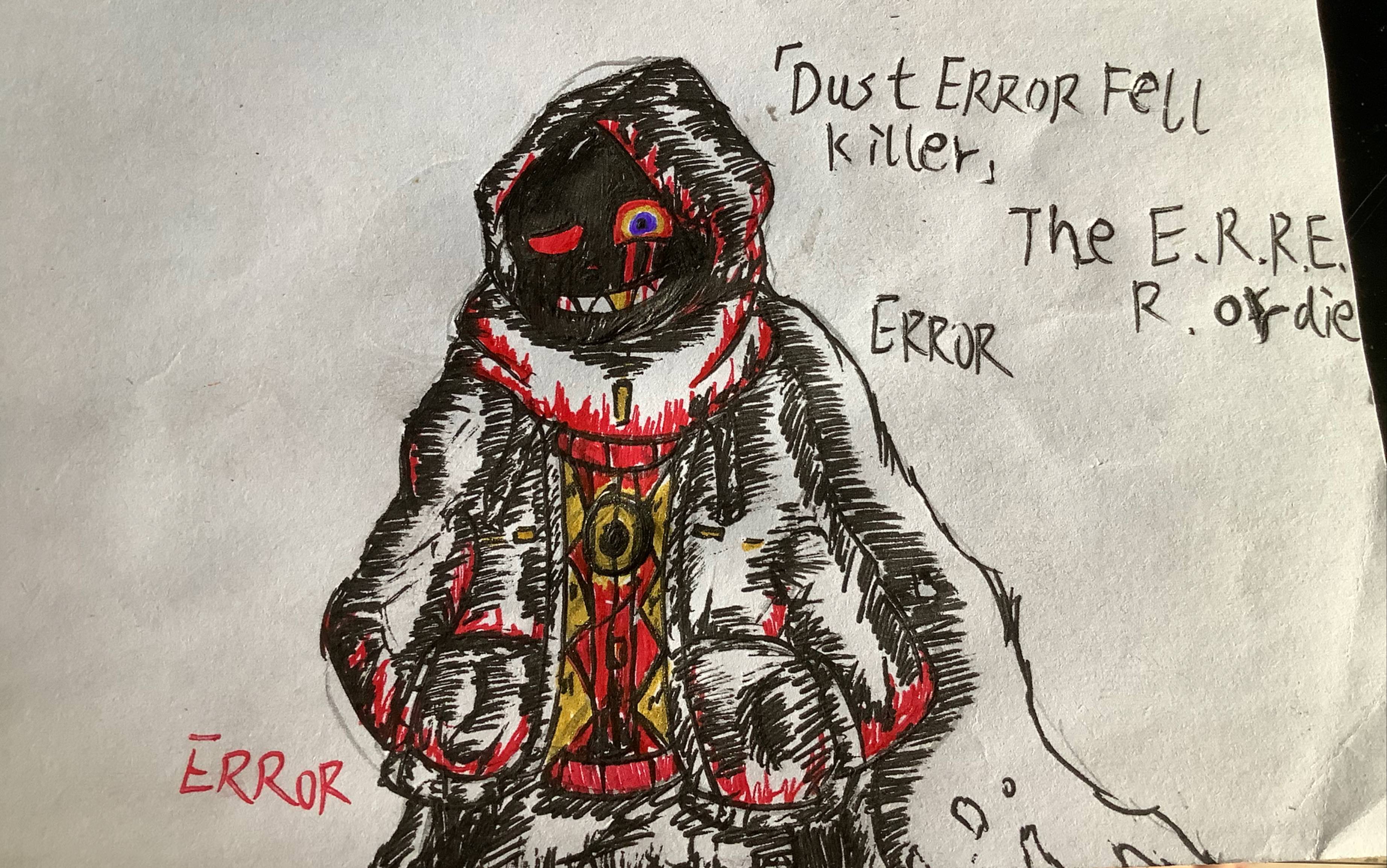 error dust fell killer sans[the e.r.r.o.r]真的無彩蛋