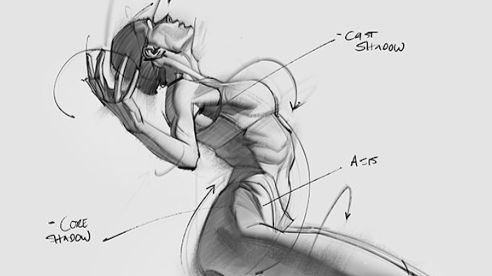 【绘画教程】人物速写与人体素描技巧｜坐姿绘制全过程：从速写铺陈到明暗分离 from josh black