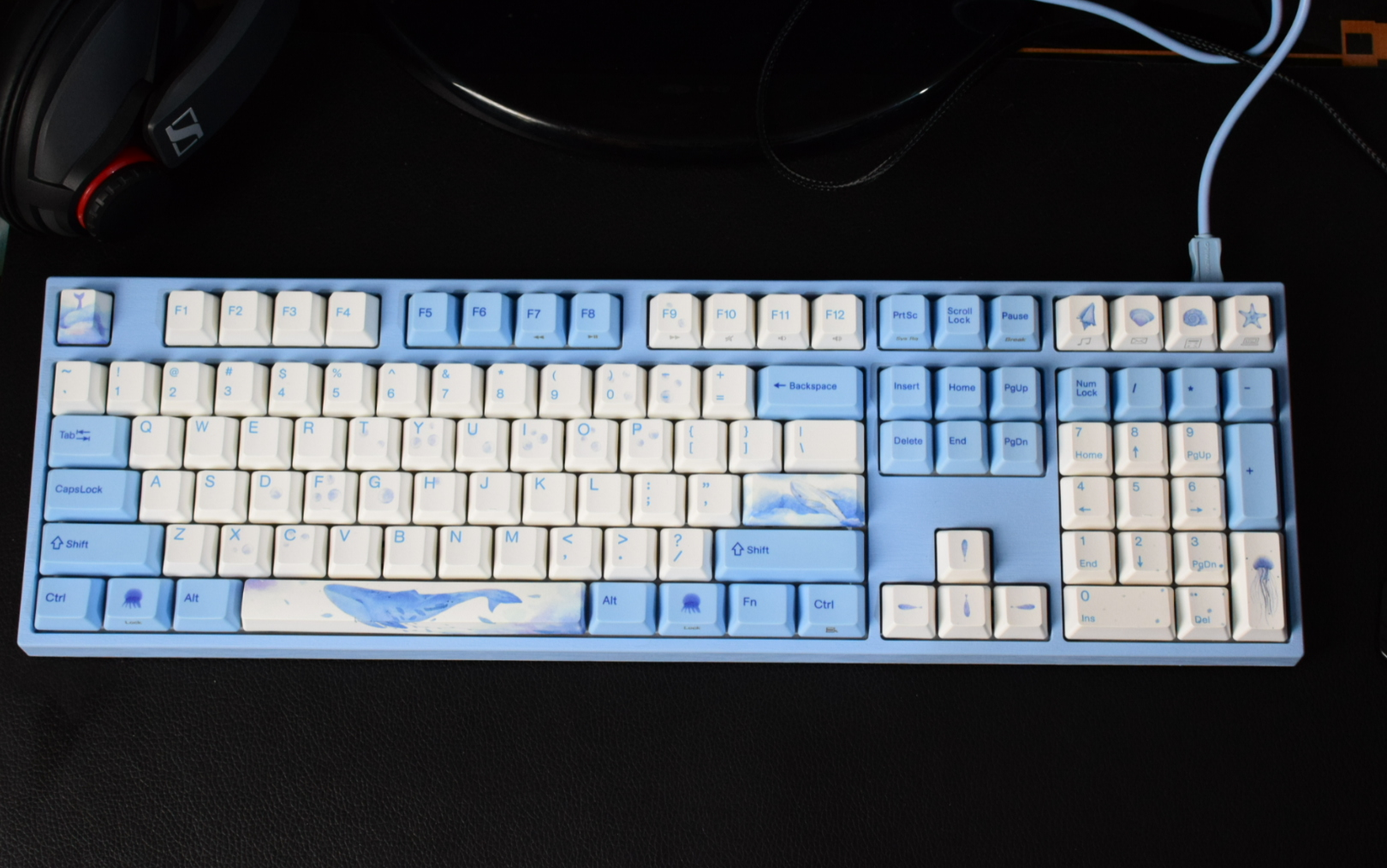 鲸落而生万物阿米洛海韵樱花粉轴单手开箱