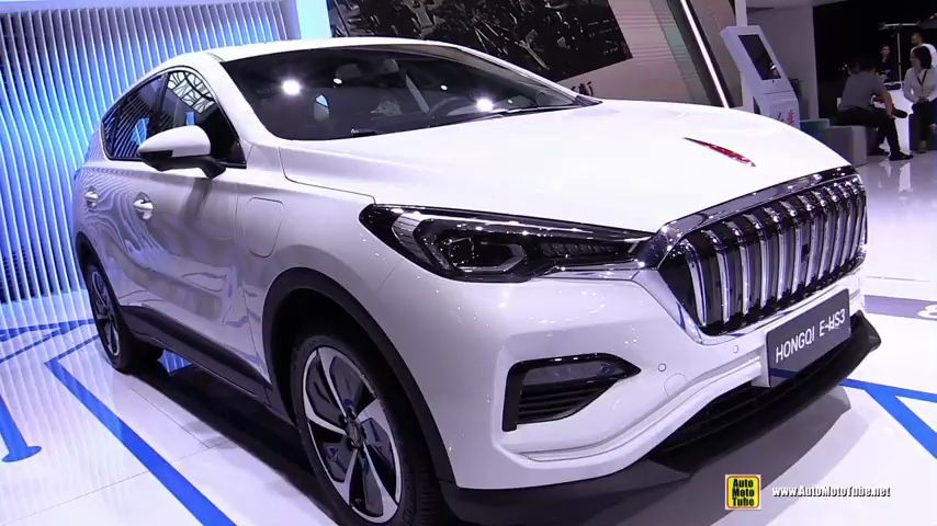 【2019年迪拜车展】实拍2020红旗e hs3电动汽车-外观和内饰细节