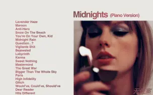 Télécharger la video: Taylor Swift - Midnights (Piano Version) 霉霉专辑午夜温柔钢琴版