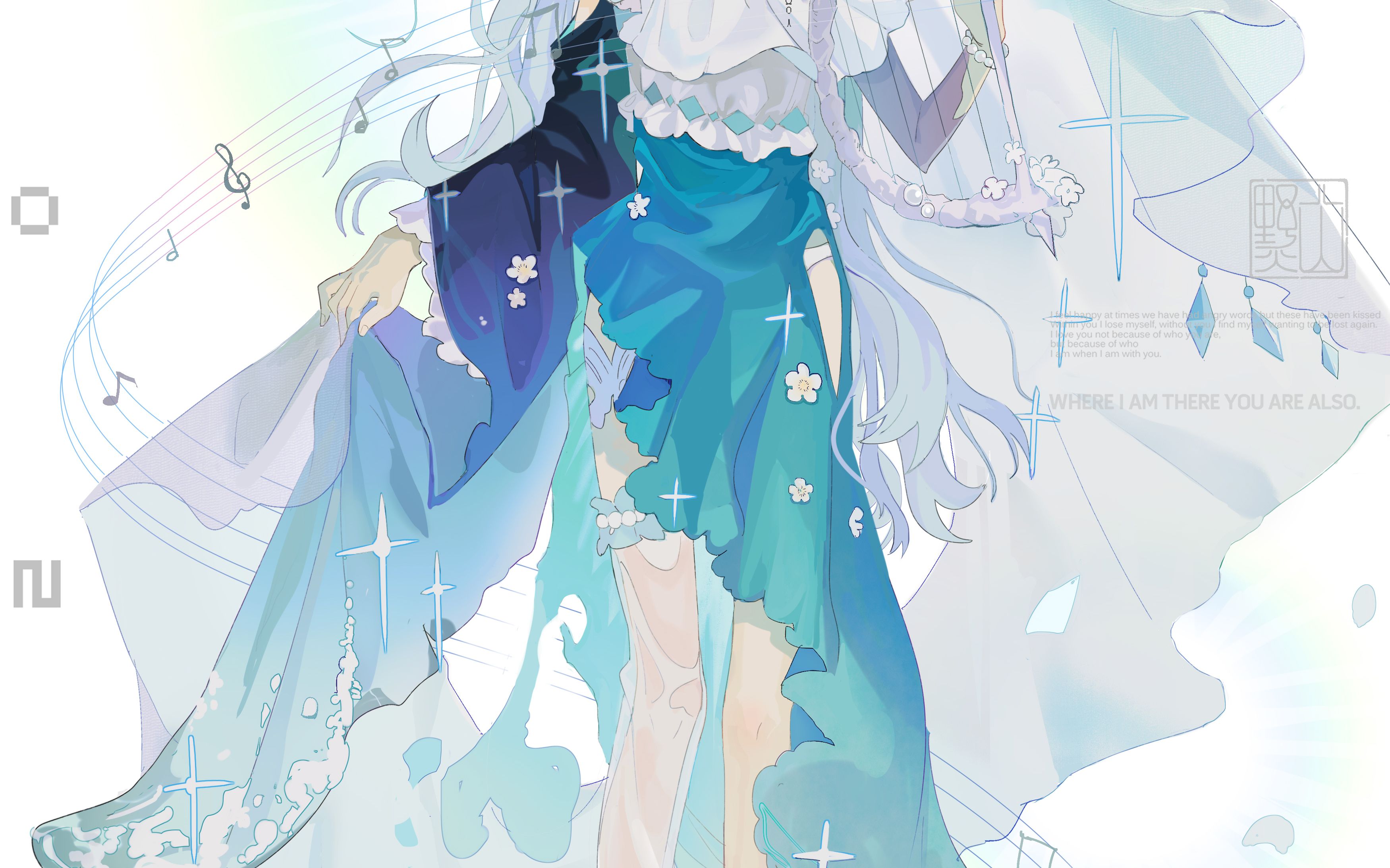 【绘画过程】潮汐的演奏者