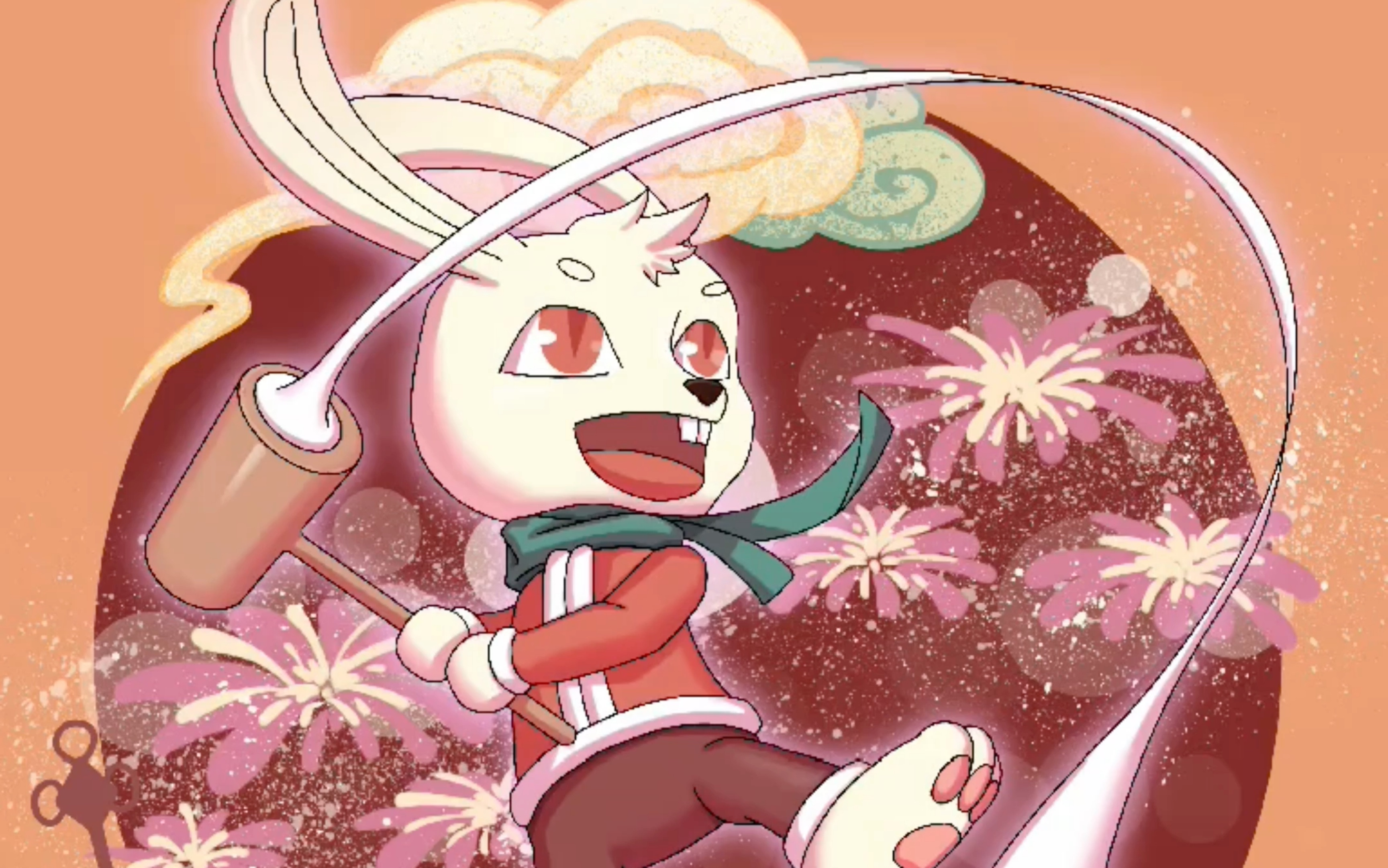 新年兔子捣年糕