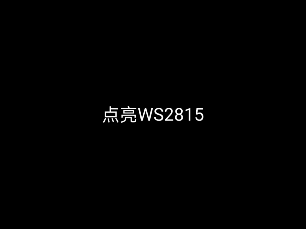 [电子]WS2815点灯测试(光敏性癫痫患者勿入,不确定者请在陪同下观看)哔哩哔哩bilibili