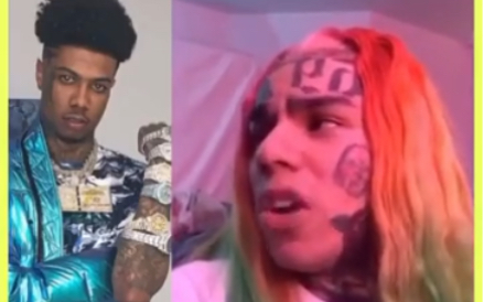 [图]6IX9INE怒呛Blueface！表示不知道谁是蓝脸并且暗示他戴的是假表！