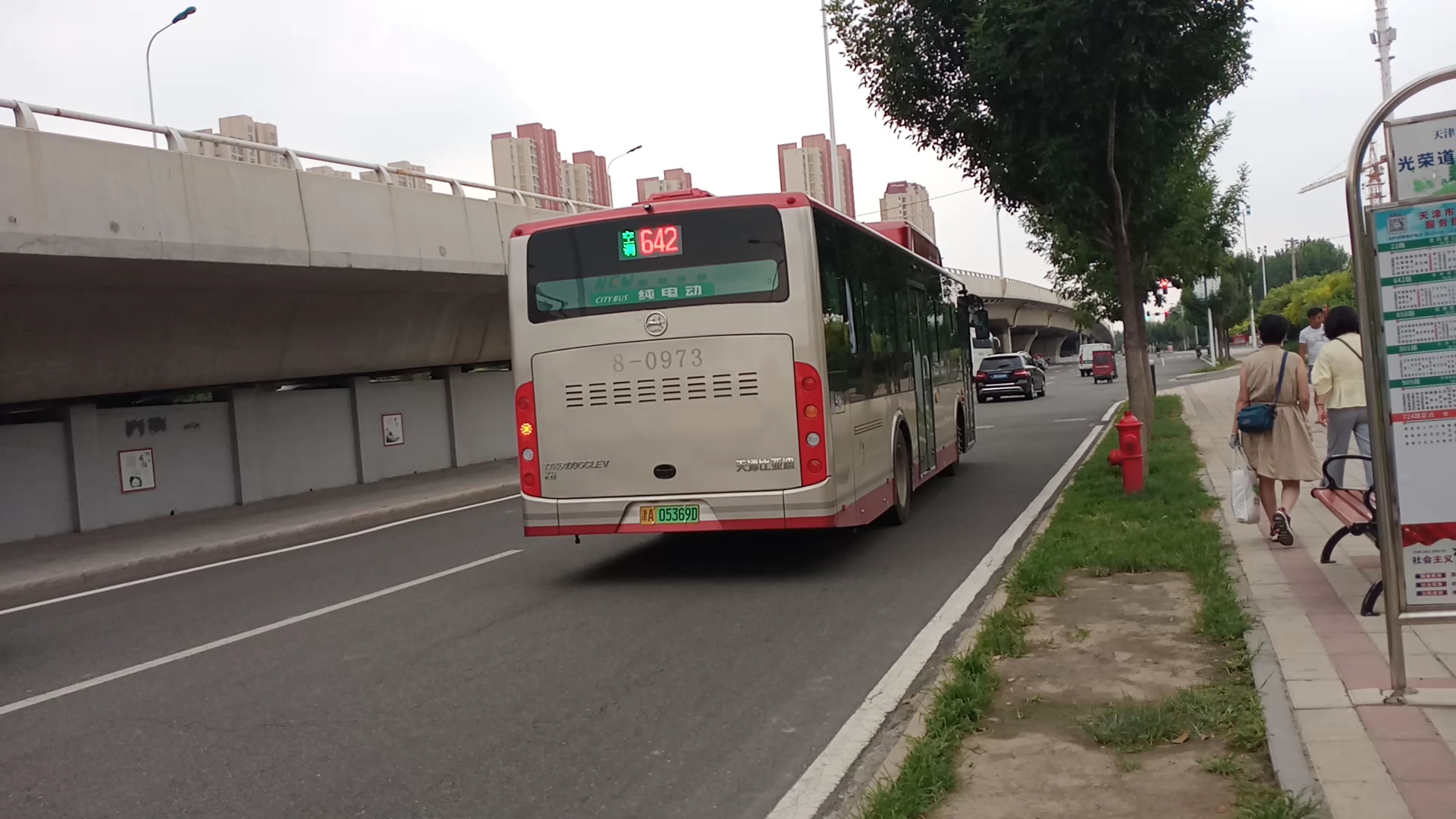 天津公交642新车行驶实录