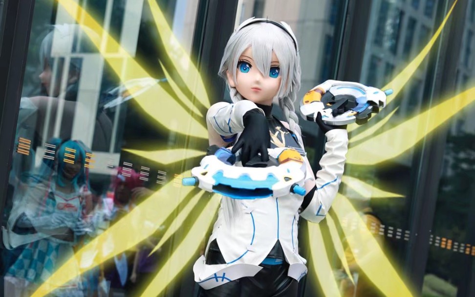 cos场照kigurumi琪亚娜白骑士月光