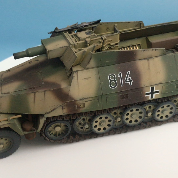 1/35 二战德军sdkfz251/9火炮支援装甲车_哔哩哔哩_bilibili