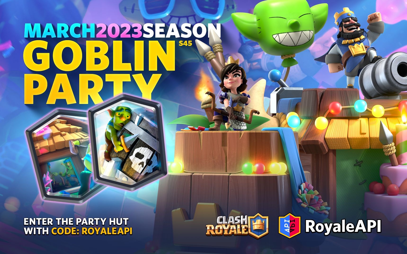 goblin party: 皇室戰爭 clash royale 國際版 2023年3月主題季遊戲