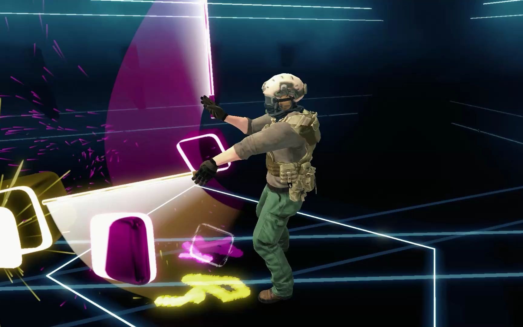 nolo x1 6dof vr一体机360吊装玩节奏光剑360模式