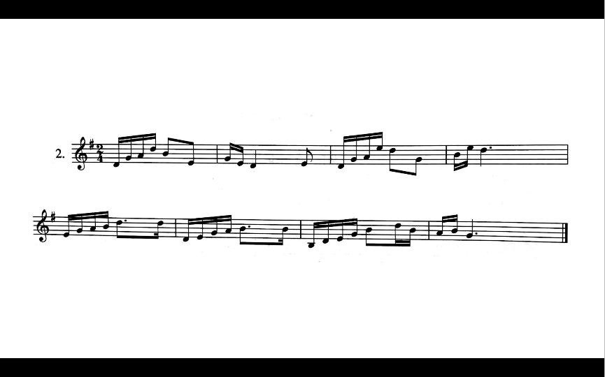 【听写练习】一条单声部旋律听写练习