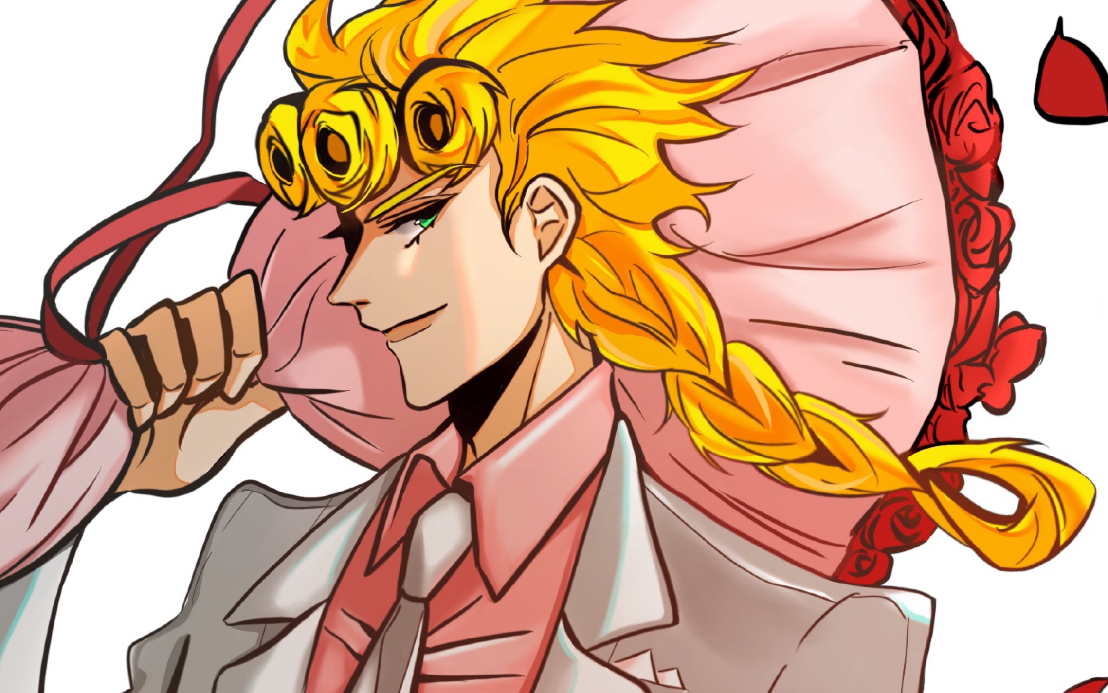 jojo乔鲁诺花嫁(?)立牌绘制过程