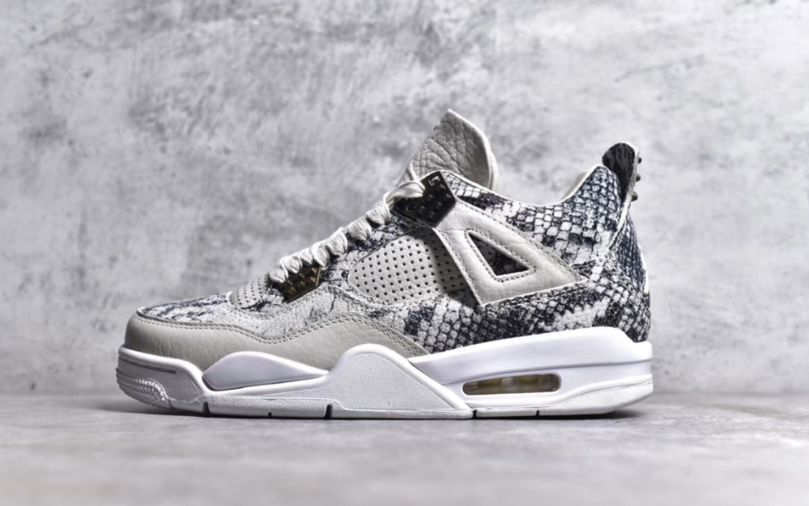 喬丹 air jordan 4 premium snakeskin aj4 銀色蛇紋皮革籃球鞋819139