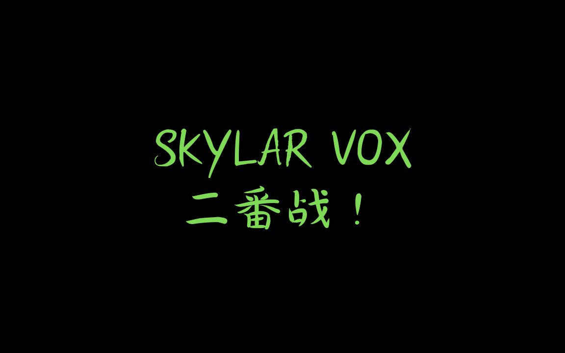 来吧!Skylar Vox二番战!哔哩哔哩bilibili