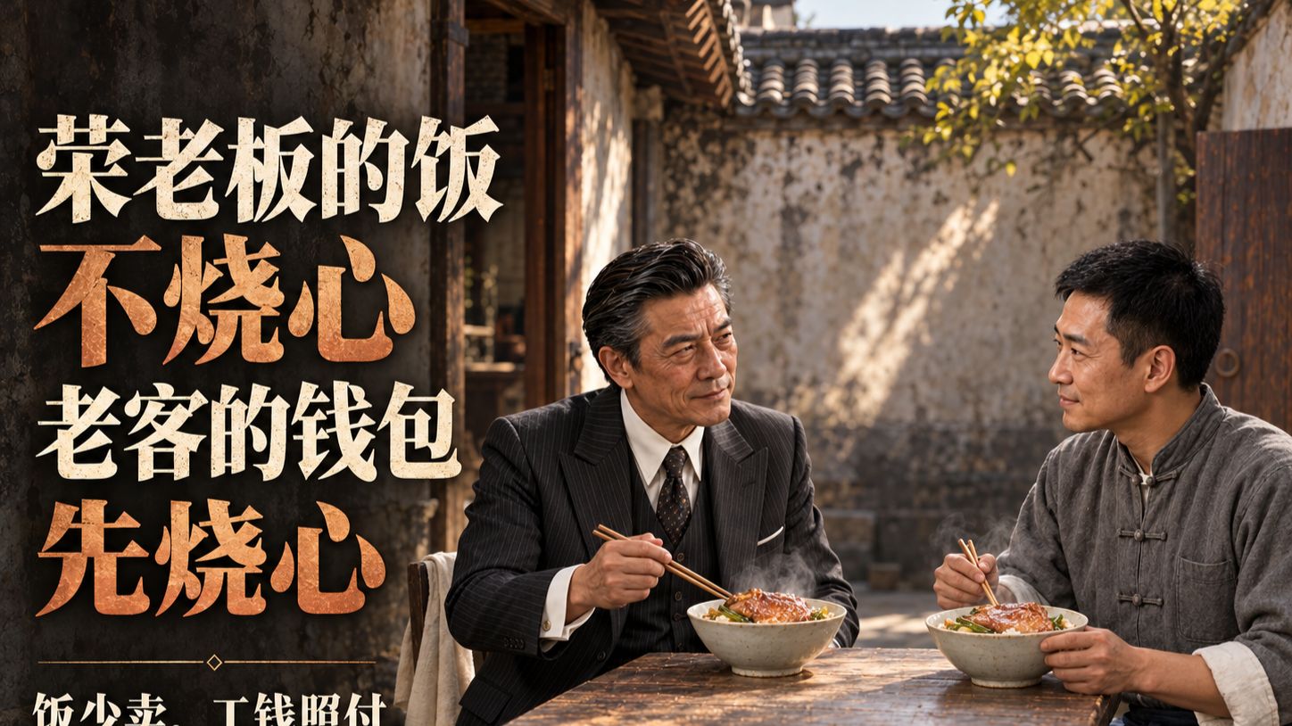 荣老板的饭不烧心，老客户的钱包先烧心【AI全民制作人】