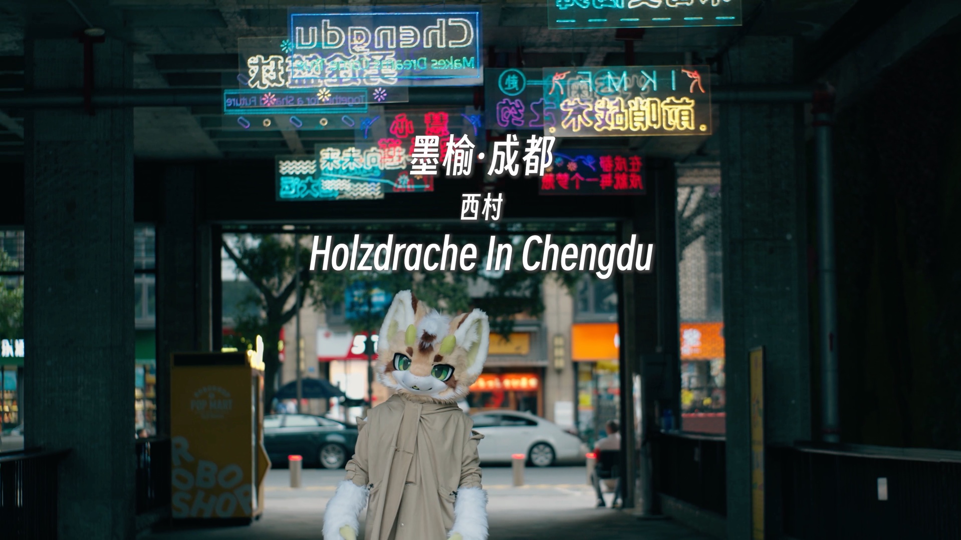 Holzdrache in Chengdu West Village(墨榆陪你欣赏成都西村的人文美景)哔哩哔哩bilibili