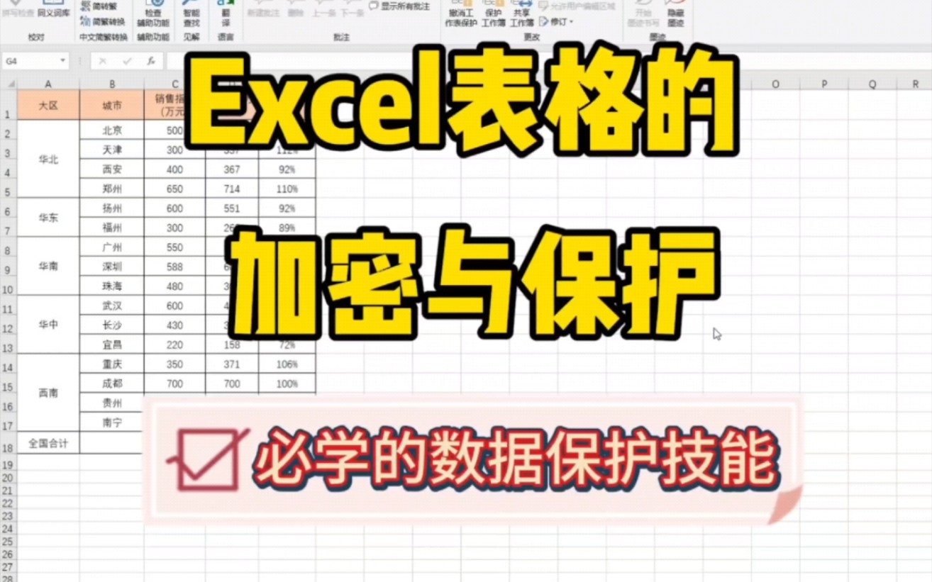 Excel表格的加密与保护,数据保护技能get✅