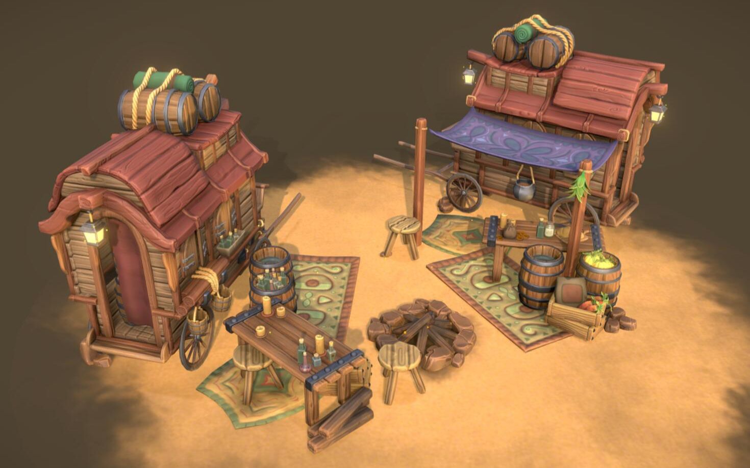 3dmax游戏场景建模