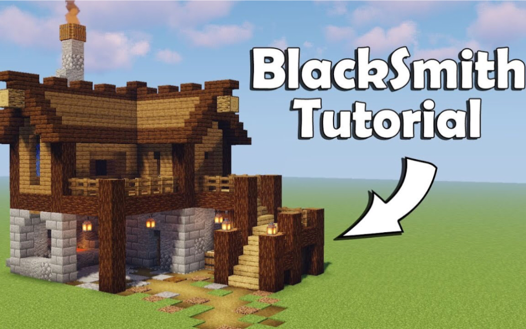 minecraftsekai教你建造一座铁匠铺mc建筑教程