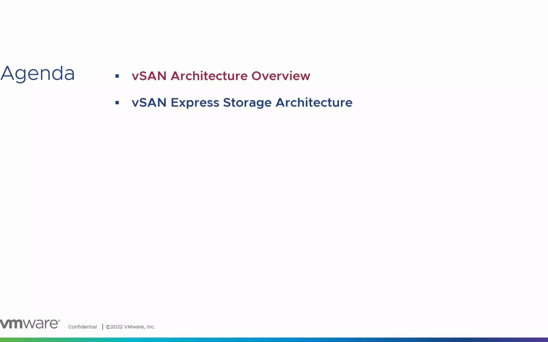 VMware大师技术直播课堂vSAN 8 Express Storage Architecture深度挖掘  何子厚哔哩哔哩bilibili