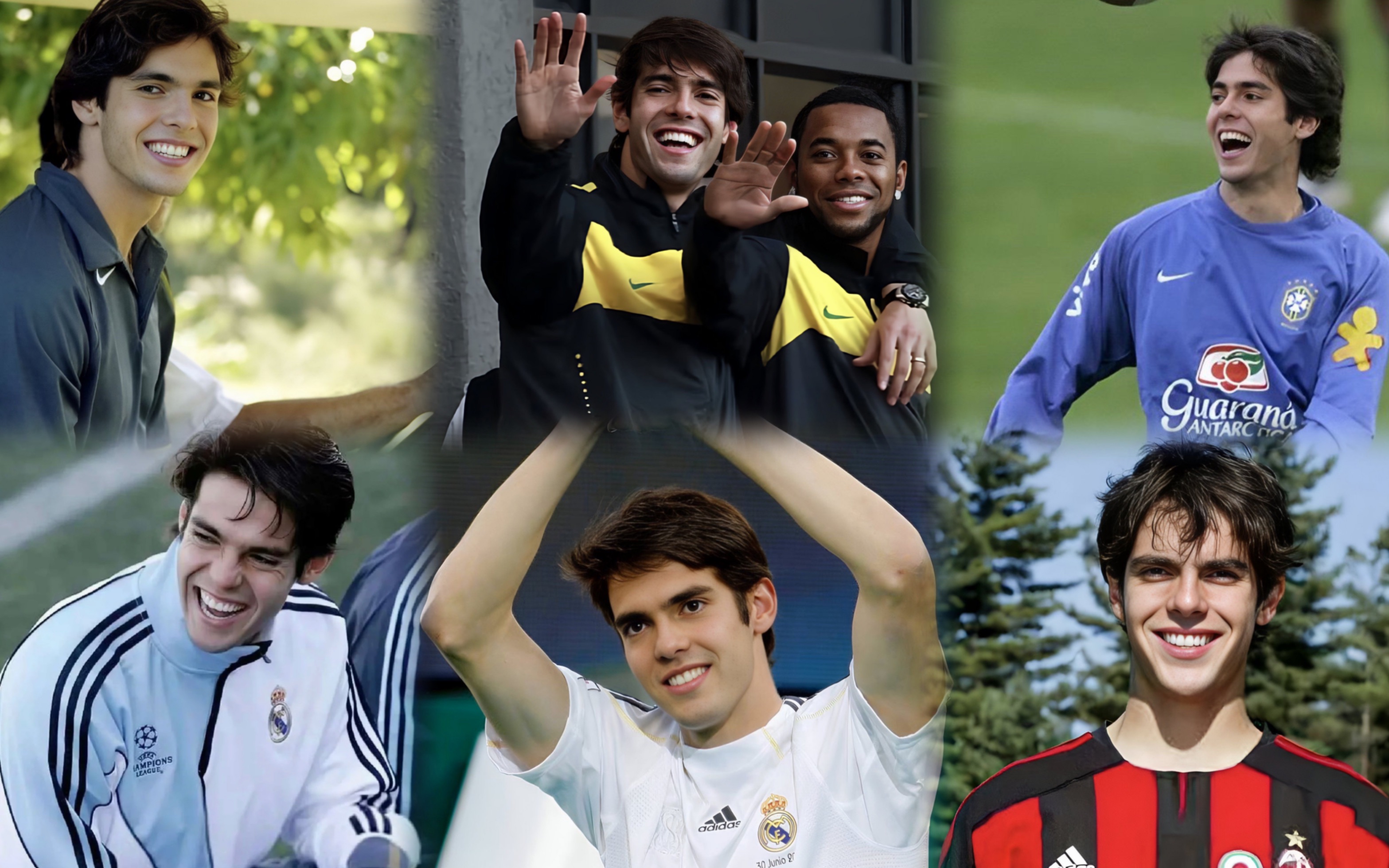 【卡卡】虽然不知道这是不是"浅浅的微笑",但是卡子哥这种呲着一口