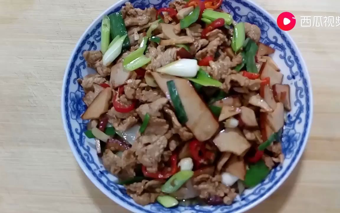 沈师傅鸡蛋干炒肉,鸡蛋干脆香肉嫩,让你多吃一碗饭哔哩哔哩bilibili