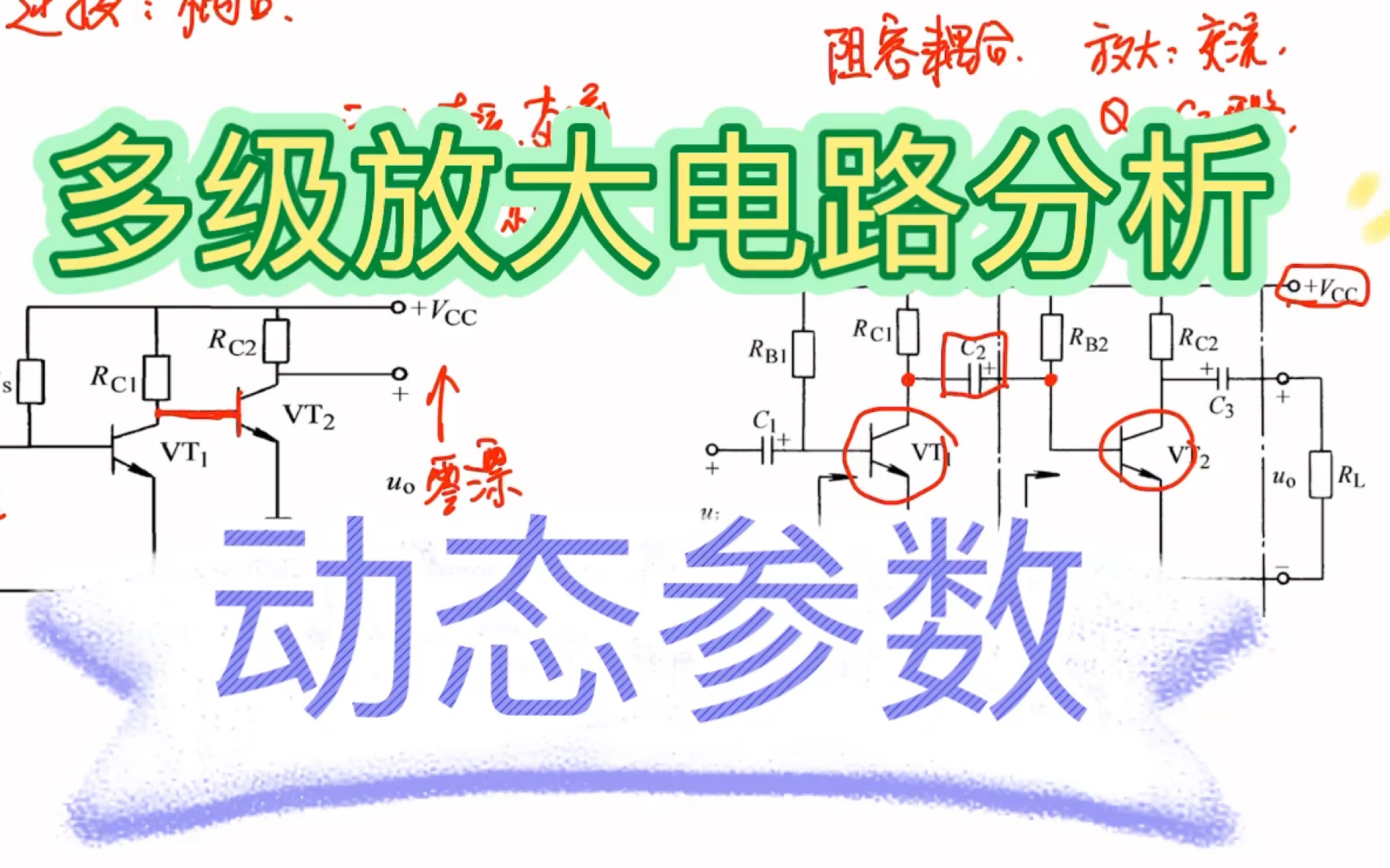 多级放大电路分析:动态参数哔哩哔哩bilibili