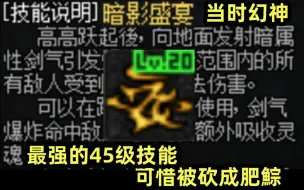 最强的45级技能！还记得这个比二觉伤害还高的技能吗？