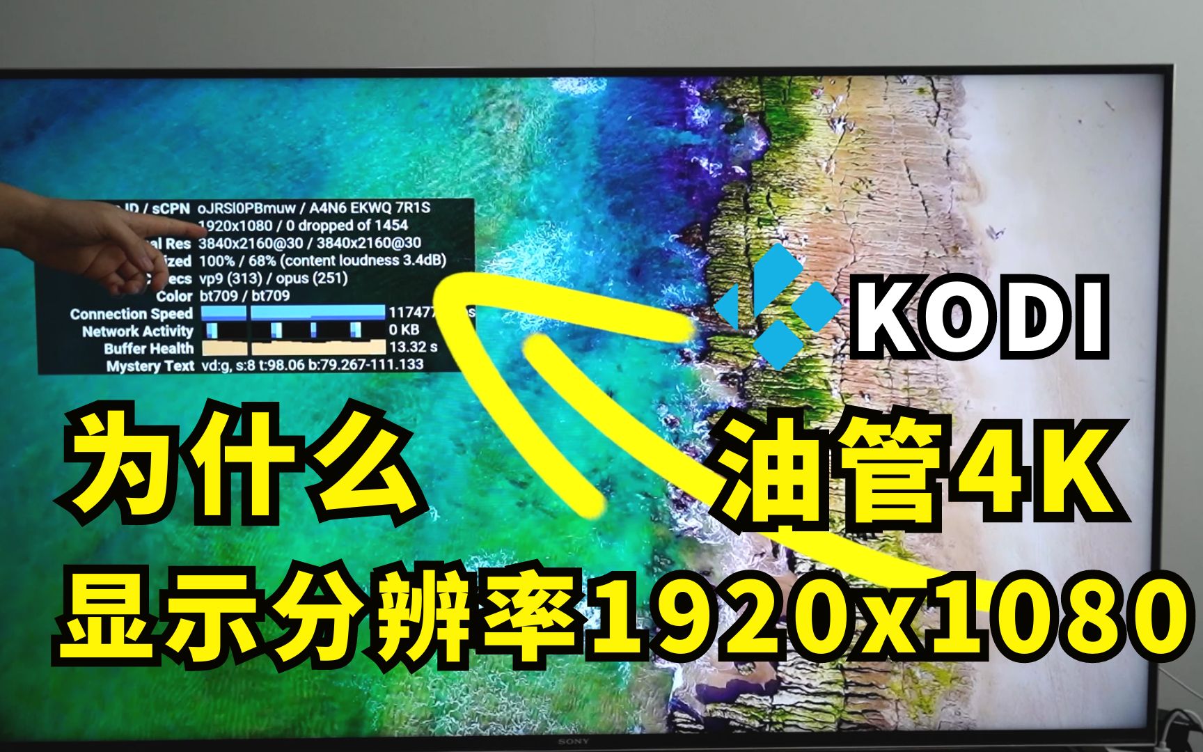 [图]为什么安卓盒子下的油管和KODI显示分辨率总是1920X1080？它对画质有何影响吗？