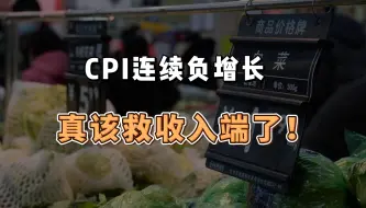 Download Video: CPI连续负增长，该重视收入问题了！