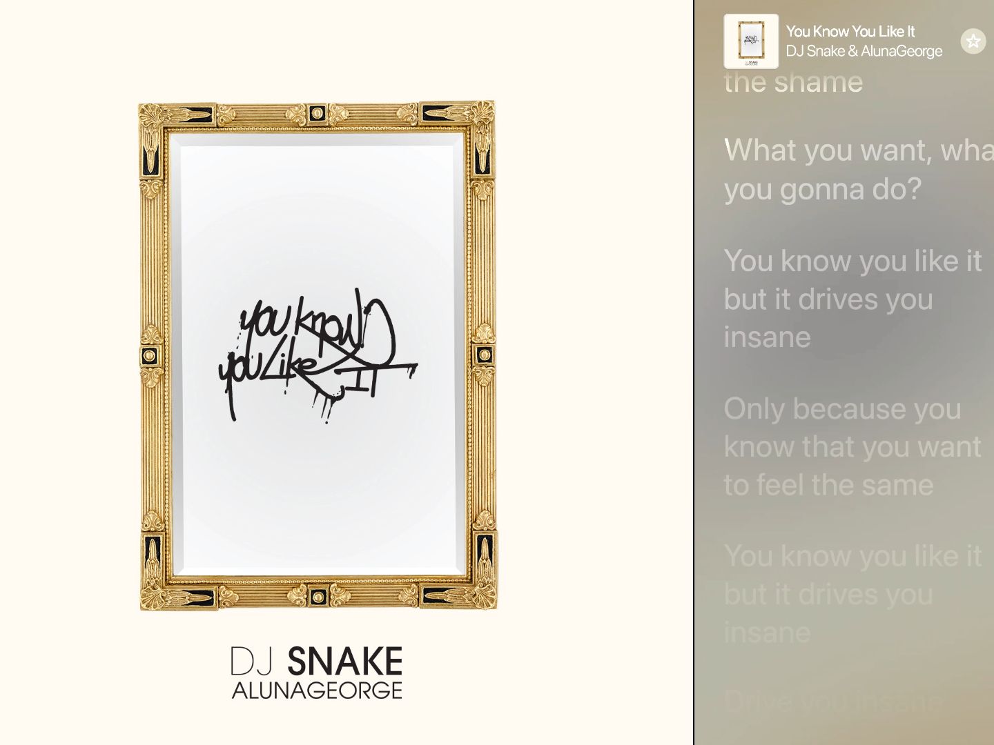 【Apple Music专辑封面 4k】You Know You Like It DJ Snake & Aluna George Vol.23哔哩哔哩bilibili