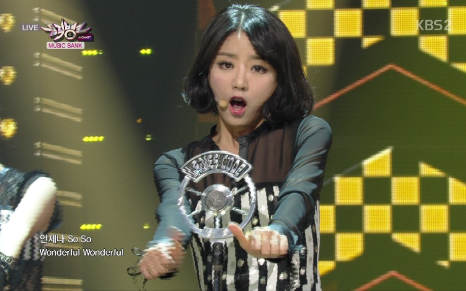 [图]【4K60帧】Ladies' Code - So Wonderful(140307 KBS Music Bank)现场