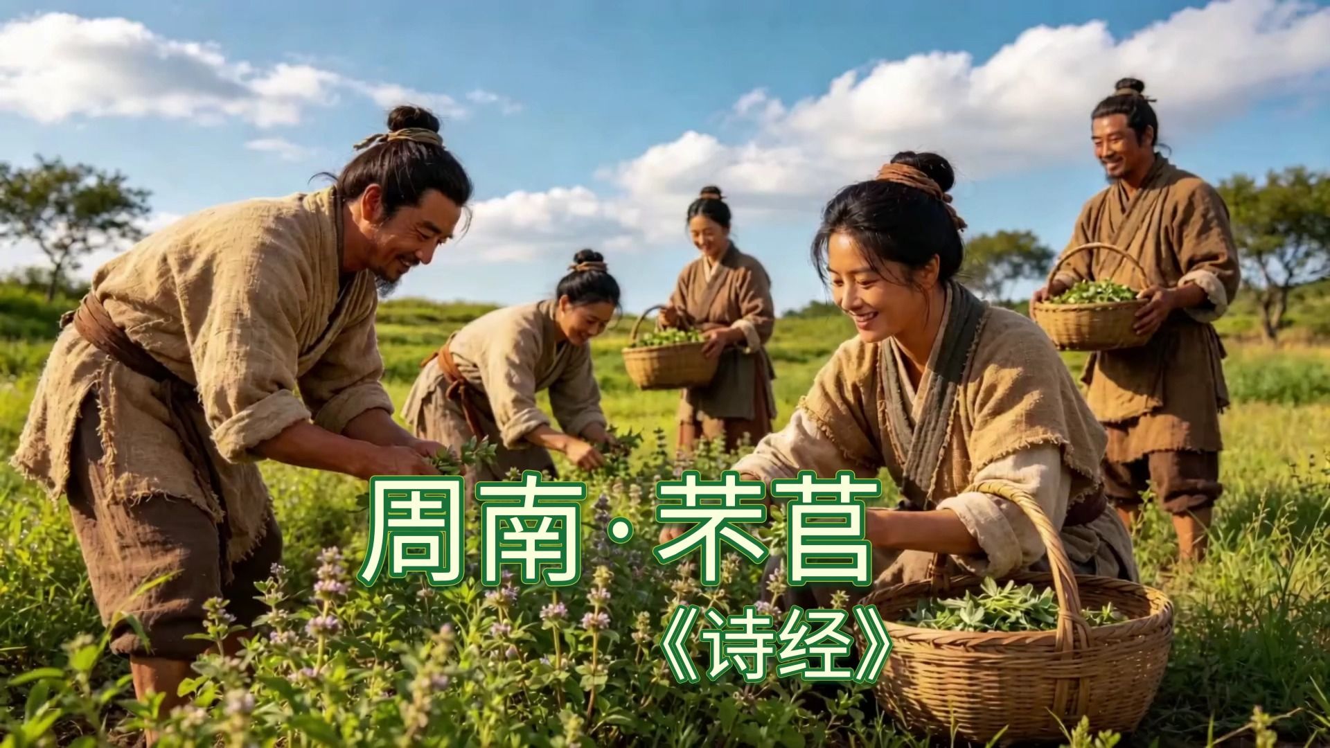 周南·芣苢（采采芣苢）《诗经》